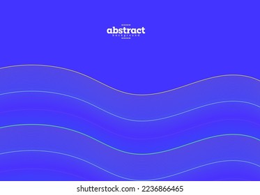 ocean wave in gradient blue marine tropical holiday background for website UI template business Annual reports, flyer, poster, cover friendly use vector EPS.