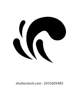 Ocean wave icon vector sign