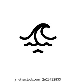 Ozeanwelle Symbol, Vektorsymbol