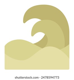 Ocean Wave Icon for web, app, infographic etc