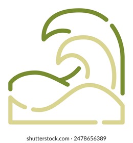 Ocean Wave Icon for web, app, infographic etc