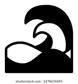 Ocean Wave Icon for web, app, infographic etc