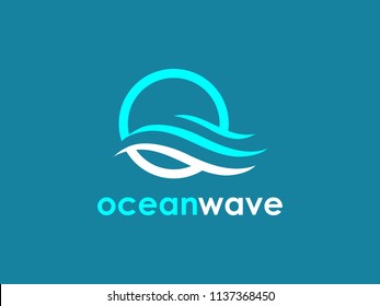ocean wave logo design inspiration