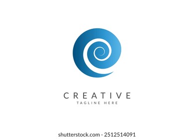 Ocean wave logo design vector