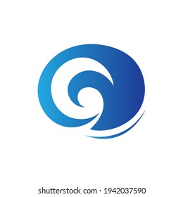 Ocean Wave Logo vector illustration design Template - Vector