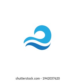 Ocean Wave Logo vector illustration design Template - Vector