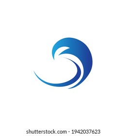Ocean Wave Logo vector illustration design Template - Vector