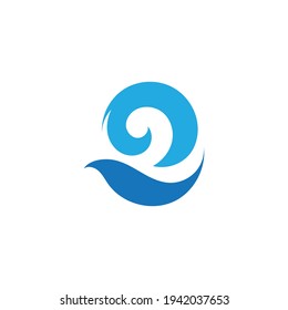 Ocean Wave Logo vector illustration design Template - Vector