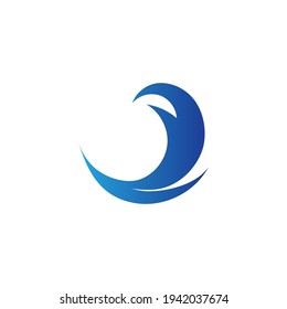 Ocean Wave Logo vector illustration design Template - Vector
