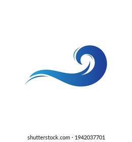 Ocean Wave Logo vector illustration design Template - Vector