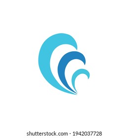 Ocean Wave Logo vector illustration design Template - Vector