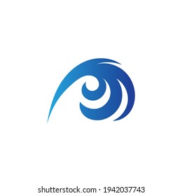Ocean Wave Logo vector illustration design Template - Vector