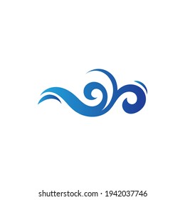 Ocean Wave Logo vector illustration design Template - Vector