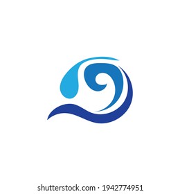 Ocean Wave Logo vector illustration design Template - Vector