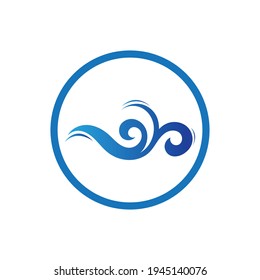 ocean wave logo vector illustration design template
