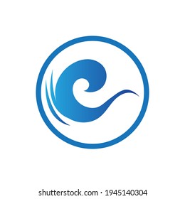 ocean wave logo vector illustration design template