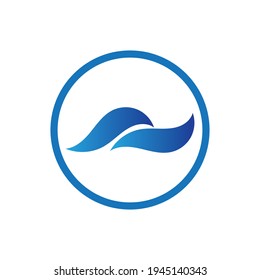 ocean wave logo vector illustration design template