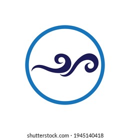 ocean wave logo vector illustration design template