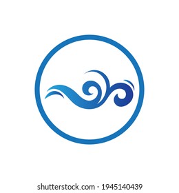 ocean wave logo vector illustration design template