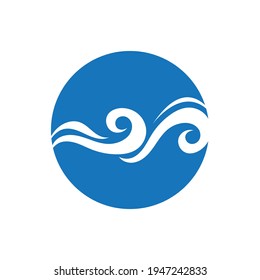 Ocean Wave Logo vector illustration design Template - Vector