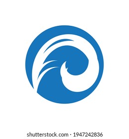 Ocean Wave Logo vector illustration design Template - Vector