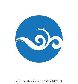 Ocean Wave Logo vector illustration design Template - Vector