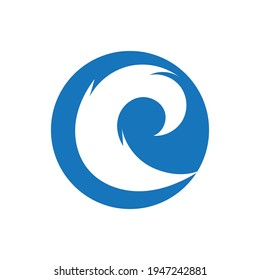 Ocean Wave Logo vector illustration design Template - Vector