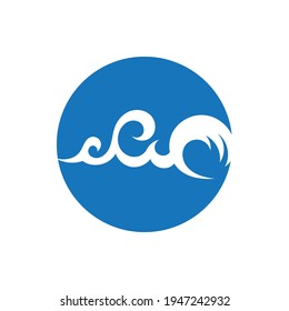 Ocean Wave Logo vector illustration design Template - Vector