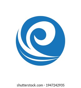 Ocean Wave Logo vector illustration design Template - Vector