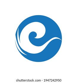Ocean Wave Logo vector illustration design Template - Vector