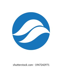 Ocean Wave Logo vector illustration design Template - Vector