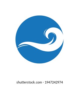 Ocean Wave Logo vector illustration design Template - Vector