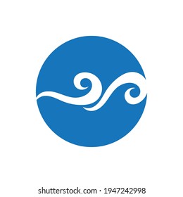 Ocean Wave Logo vector illustration design Template - Vector