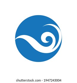 Ocean Wave Logo vector illustration design Template - Vector