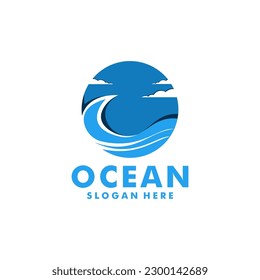 Ocean wave logo vector, sea waves logo , waves logo vector template