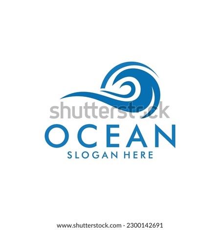 Ocean wave logo vector, sea waves logo , waves logo vector template