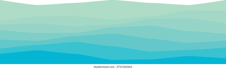 Padrão de ondas oceânicas em tons de azul e verde. ideal para fundos e temas de design.