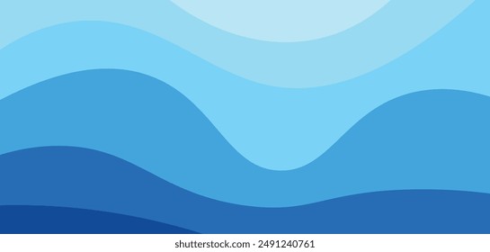 ocean wave pattern vector abstract background