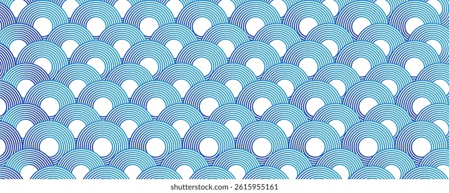 Ocean wave pattern. wallpaper art. Japanese traditional pattern concept. 