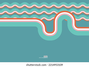 ocean wave with pipe line energy delivery technology development background for advertisement brochure template banner website cover product package design presentation vector eps.