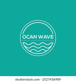 Ocean wave stroke vector illustration for download.