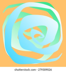 Ocean wave, stylized seamless background.