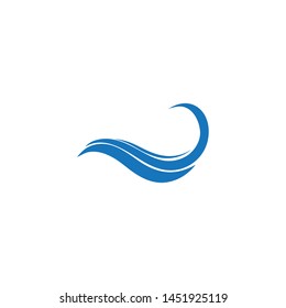 ocean Wave symbol and icon Logo Template vector