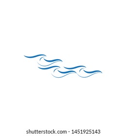 ocean Wave symbol and icon Logo Template vector