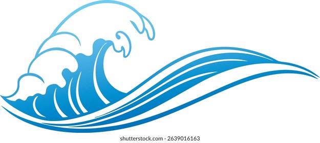Ocean Wave Vector Art Design