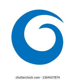 ocean wave, vector logo icon