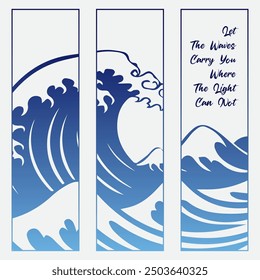 Ocean wave vector t shirt design