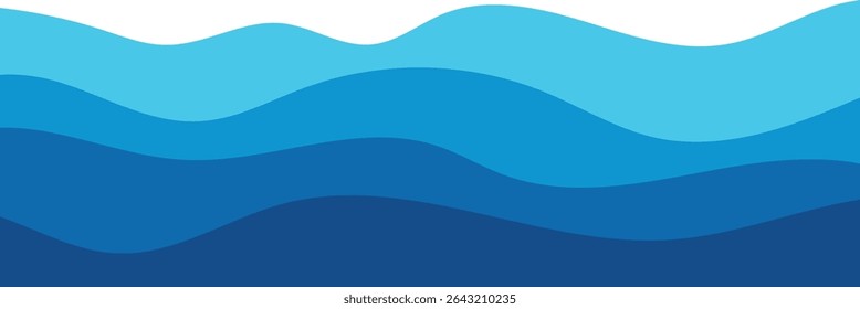 Ocean Wave Vector theme stylized vector illustrations of ocean waves, capturing motion and serenity in a clean, modern design.
