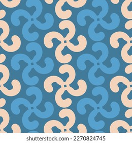 Ocean Waves 70s-inspired Monochrome Pattern for Fabric, Packaging, Interior Featuring Bold Zigzag Motifs and Vibrant Colors, Ideal for Gift Wrapping, Summer Scrapbooking, Textile, Wallpaper, Postcard