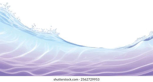 
"Ocean Waves in Abstract Purples  Whites: A fluid watercolor ocean wave texture with soft purple tones and gentle white waves, ideal for creative backgrounds and ocean-inspired designs."
